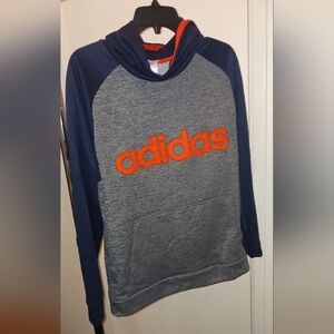 Adidas Navy, Gray & Orange Hoodie